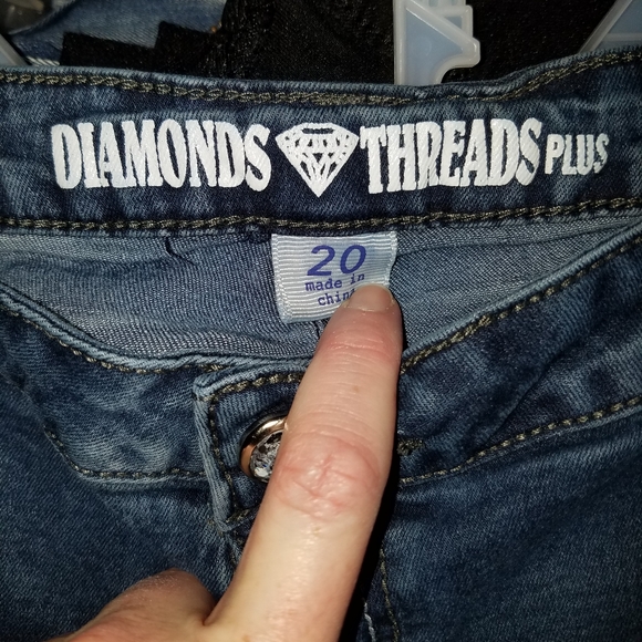 Diamonds Threads Size 20 Bootcut Jeans - Picture 3 of 3